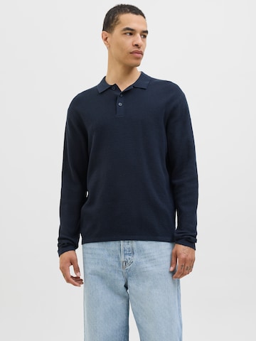 Pull-over 'JJEGEORGE' JACK & JONES en bleu : devant