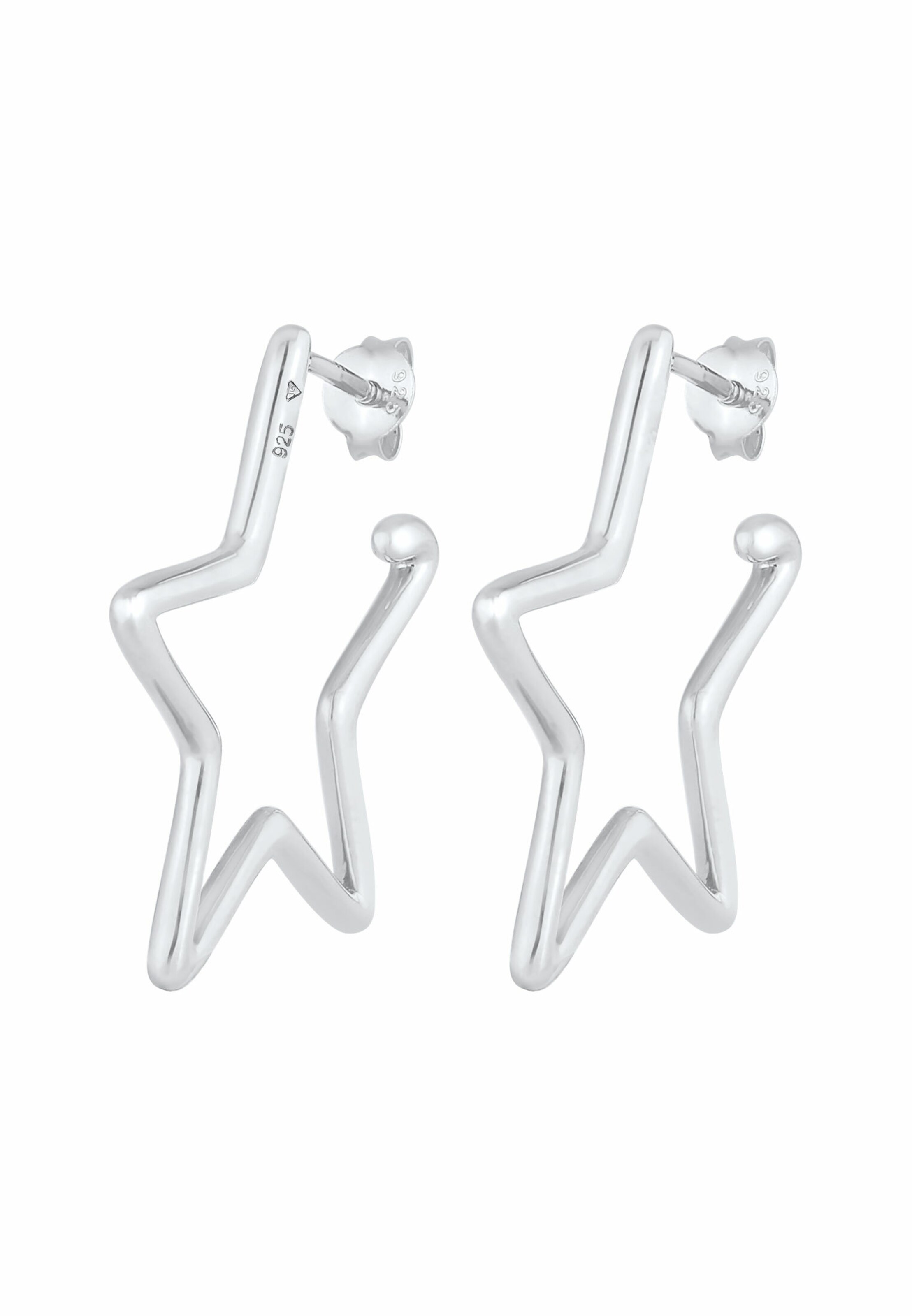 Boucles d'oreilles ELLI en argent : devant