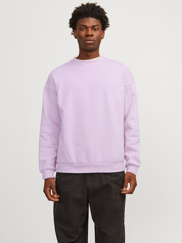 Sweat-shirt 'Stagger' JACK & JONES en violet : devant