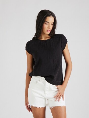 QS Blouse in Black: front