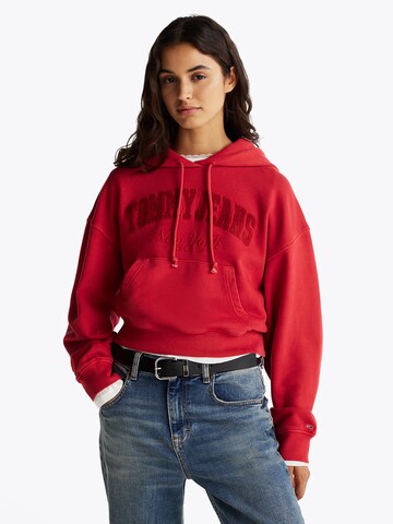 Tommy Jeans Sweatshirt in Red: front