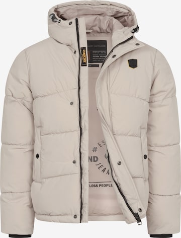 INDICODE JEANS Winter jacket 'INLaurits' in Beige: front