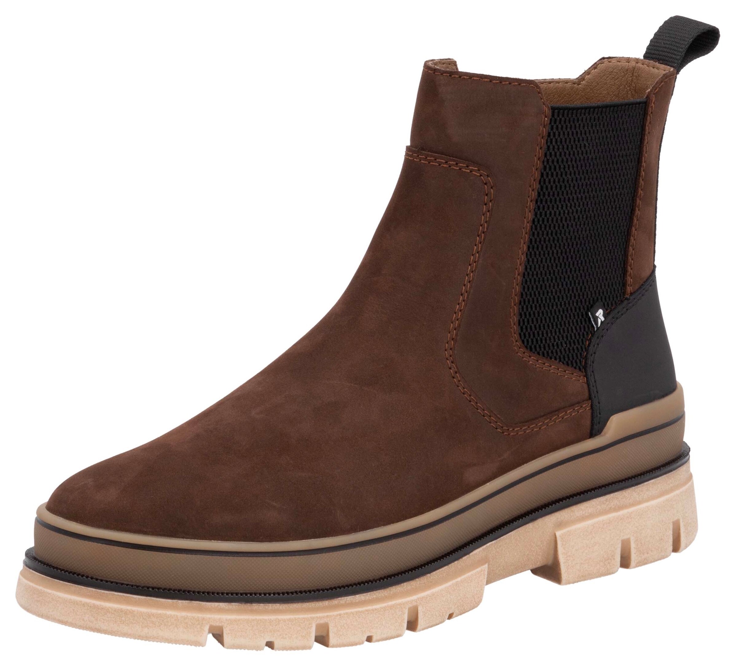 Rieker Sport Chelsea Boots in dunkelbraun / schwarz, Produktansicht