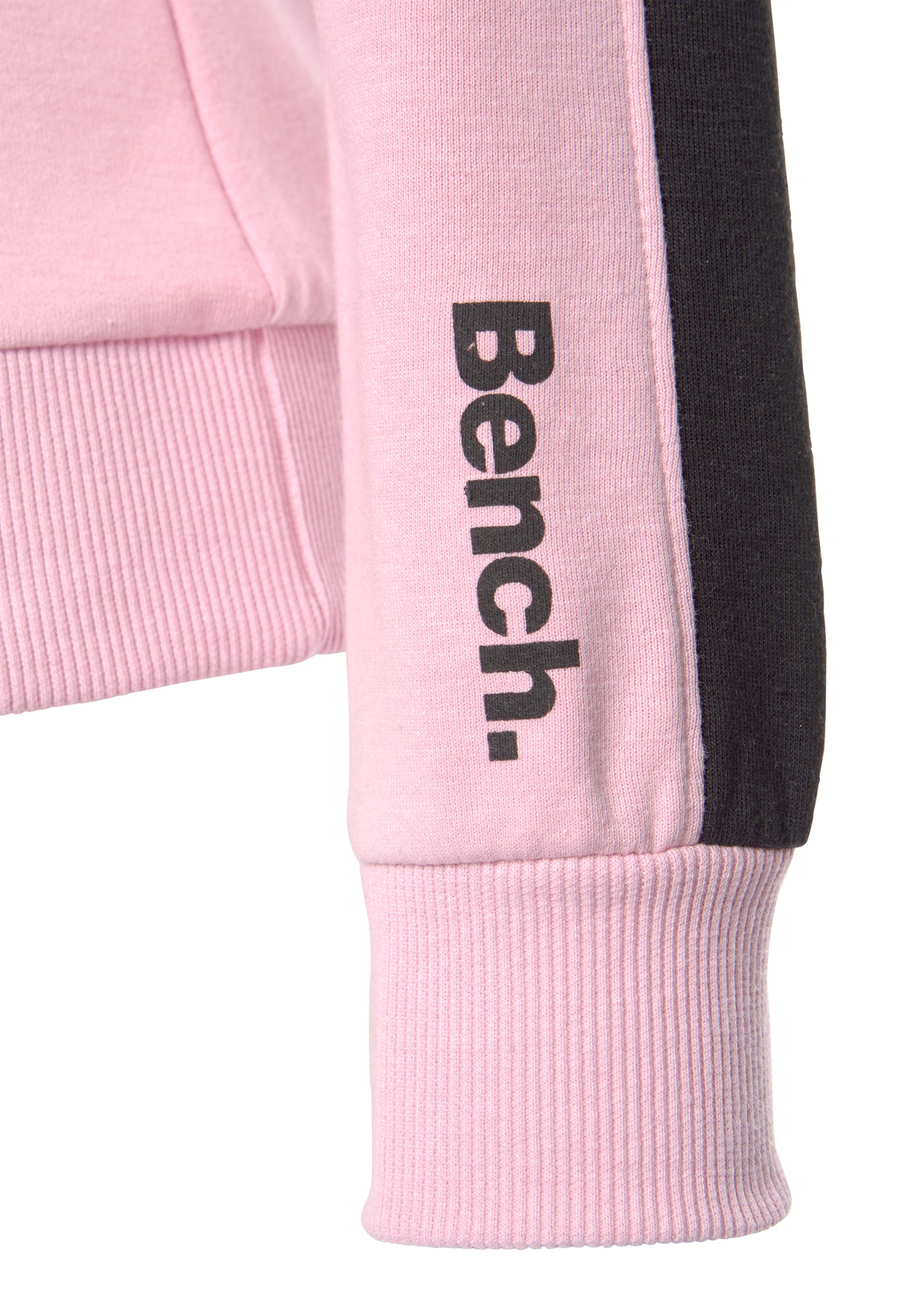 BENCH Μπλούζα φούτερ 'Lounge Hoodie' σε ροζ