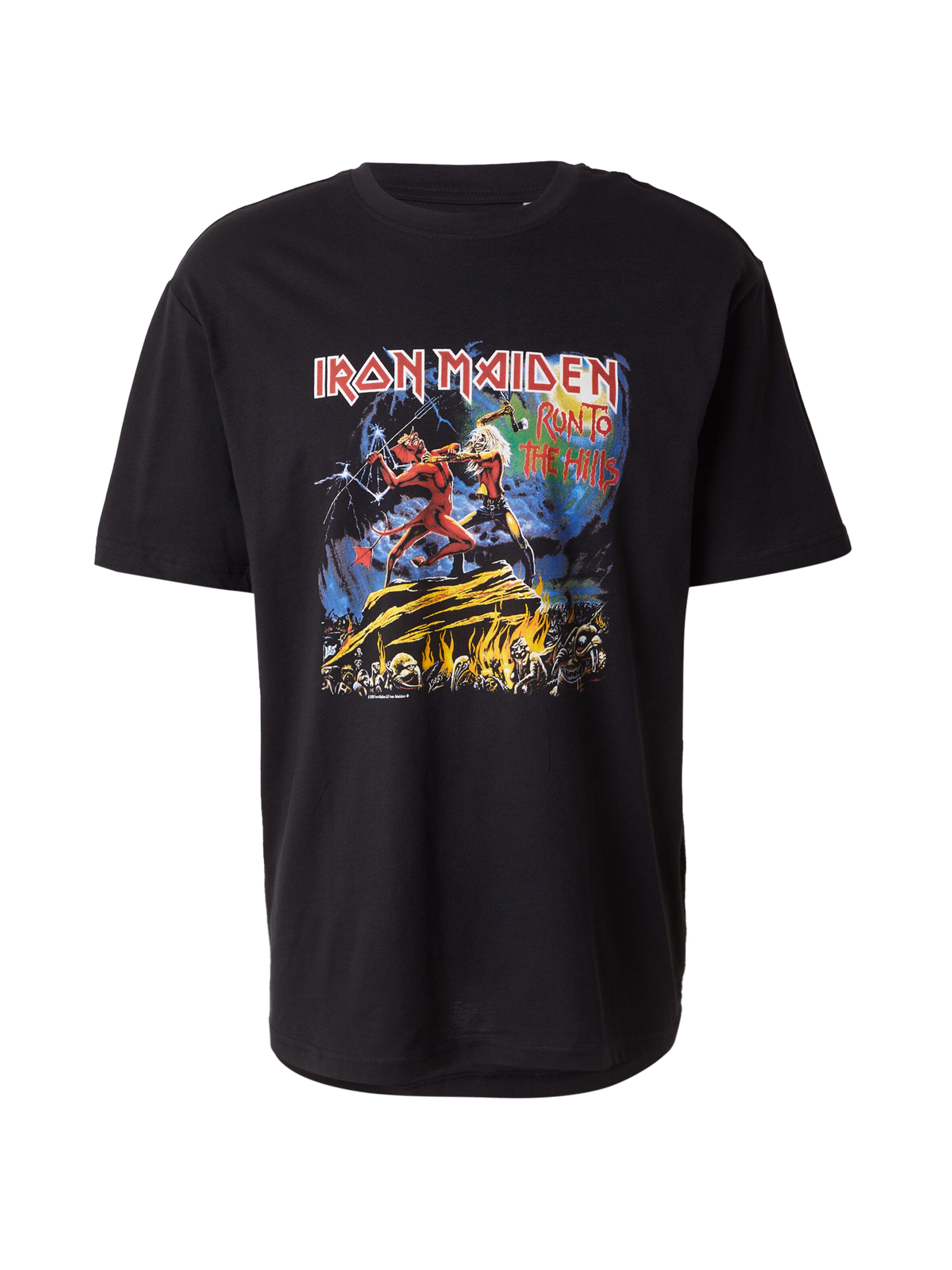 Only & Sons T-shirt 'ONSIRON MAIDEN' i svart: framsida