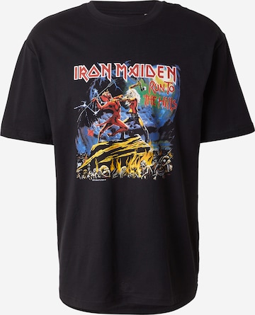 Only & Sons Тениска 'ONSIRON MAIDEN' в черно: отпред