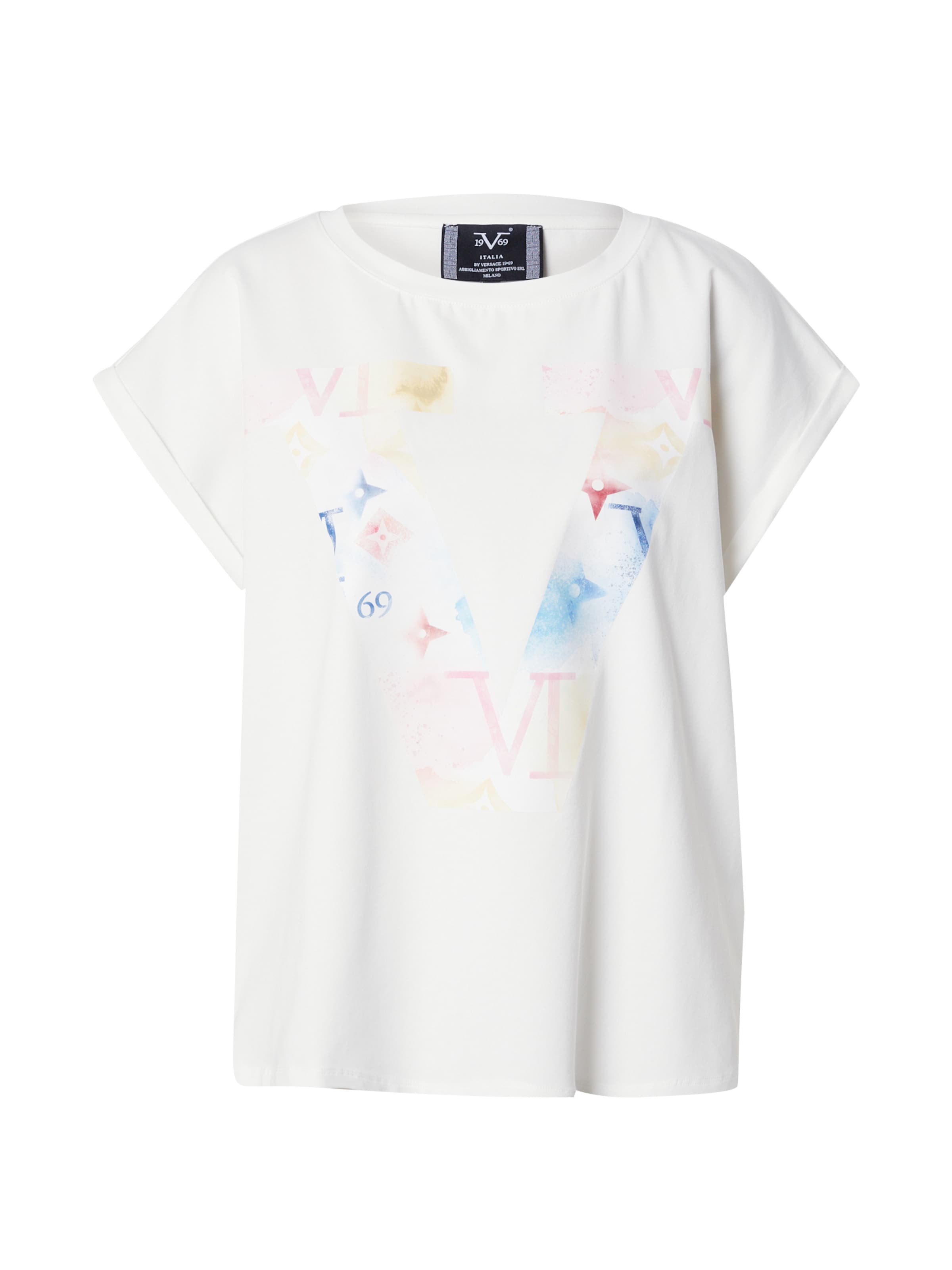 19V69 ITALIA Тениска в бяло: отпред