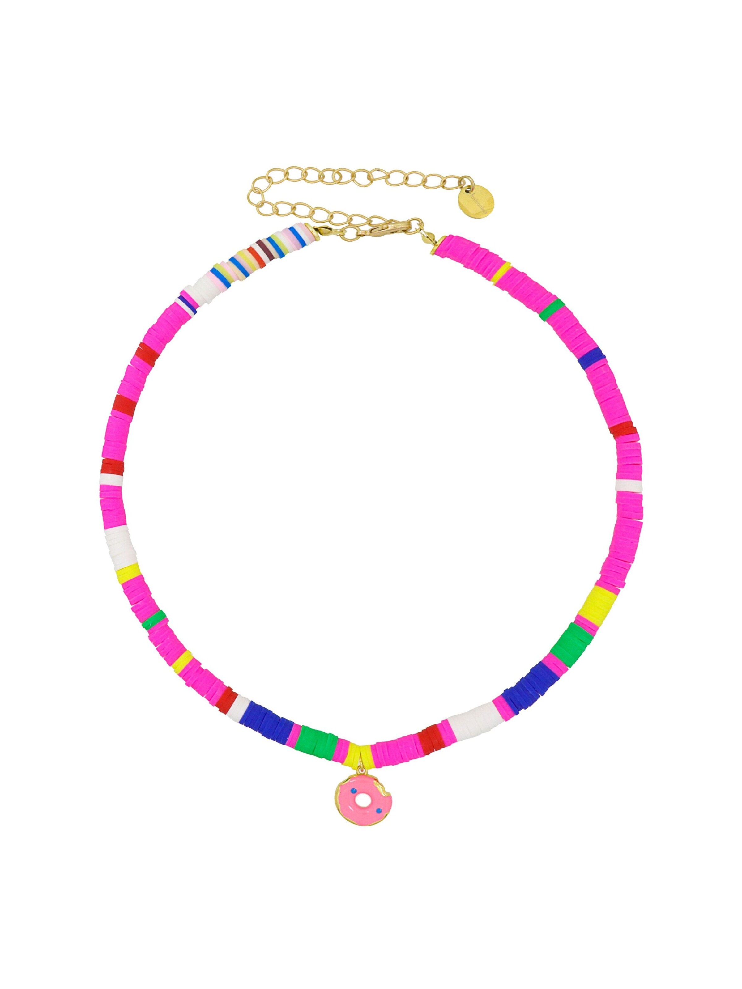 Fashionbox Kette in Mischfarben: Vorderseite