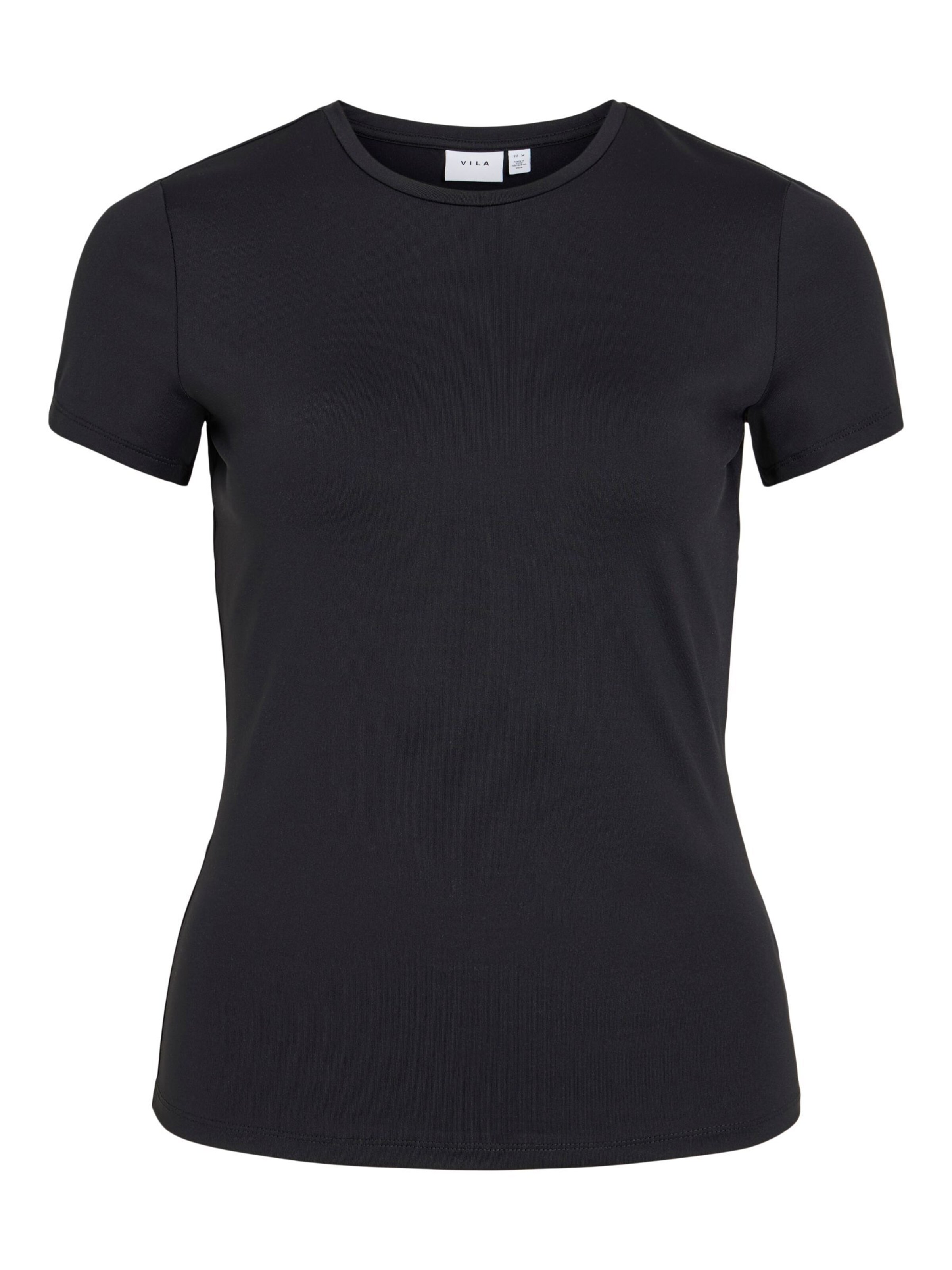 VILA Shirt 'VIKenza' in Zwart: voorkant