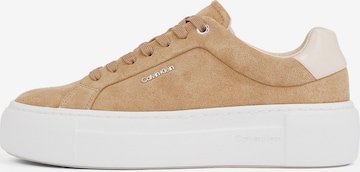 Calvin KleinNiske tenisice - smeđa boja: prednji dio