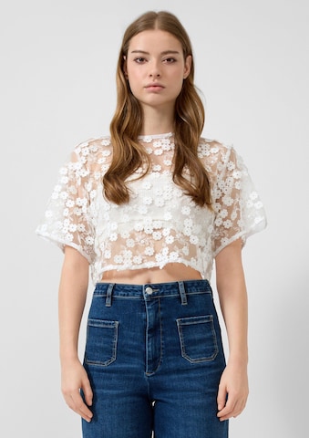 QS Bluse in Weiß: Vorderseite