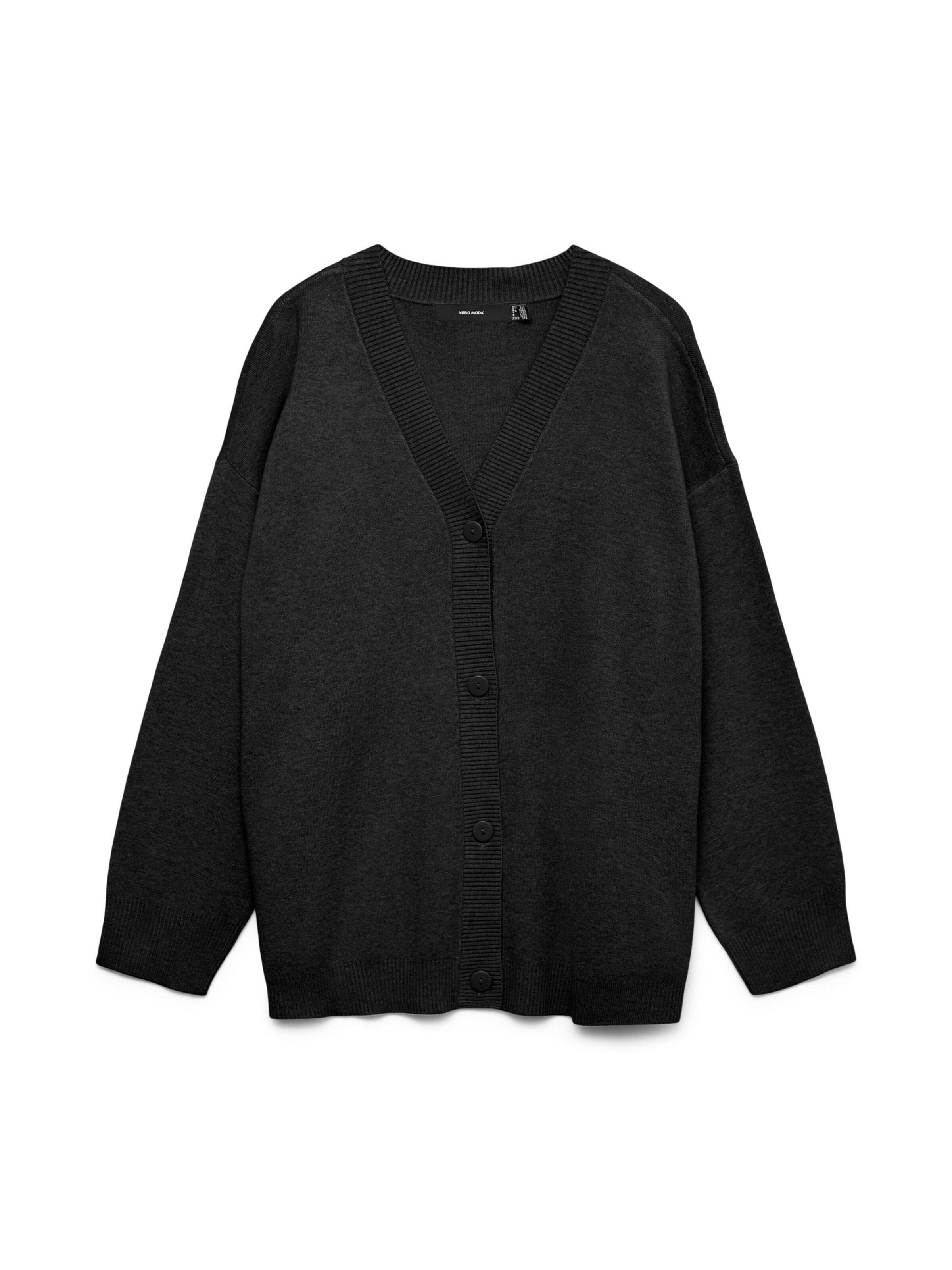 Vero Moda Curve Cardigan 'GOLD' i sort, Produktvisning