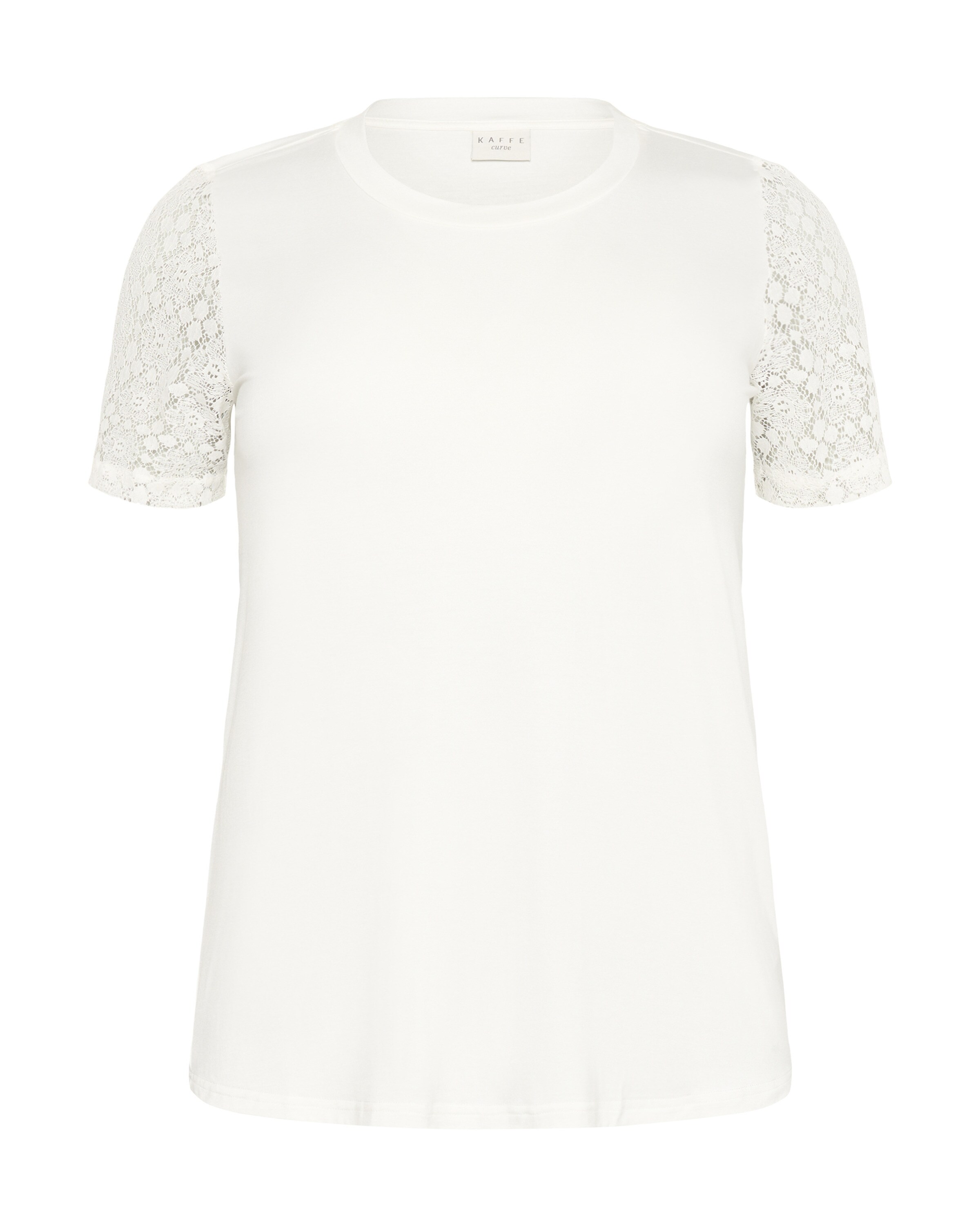 KAFFE CURVE T-Shirt in Weiß: Vorderseite
