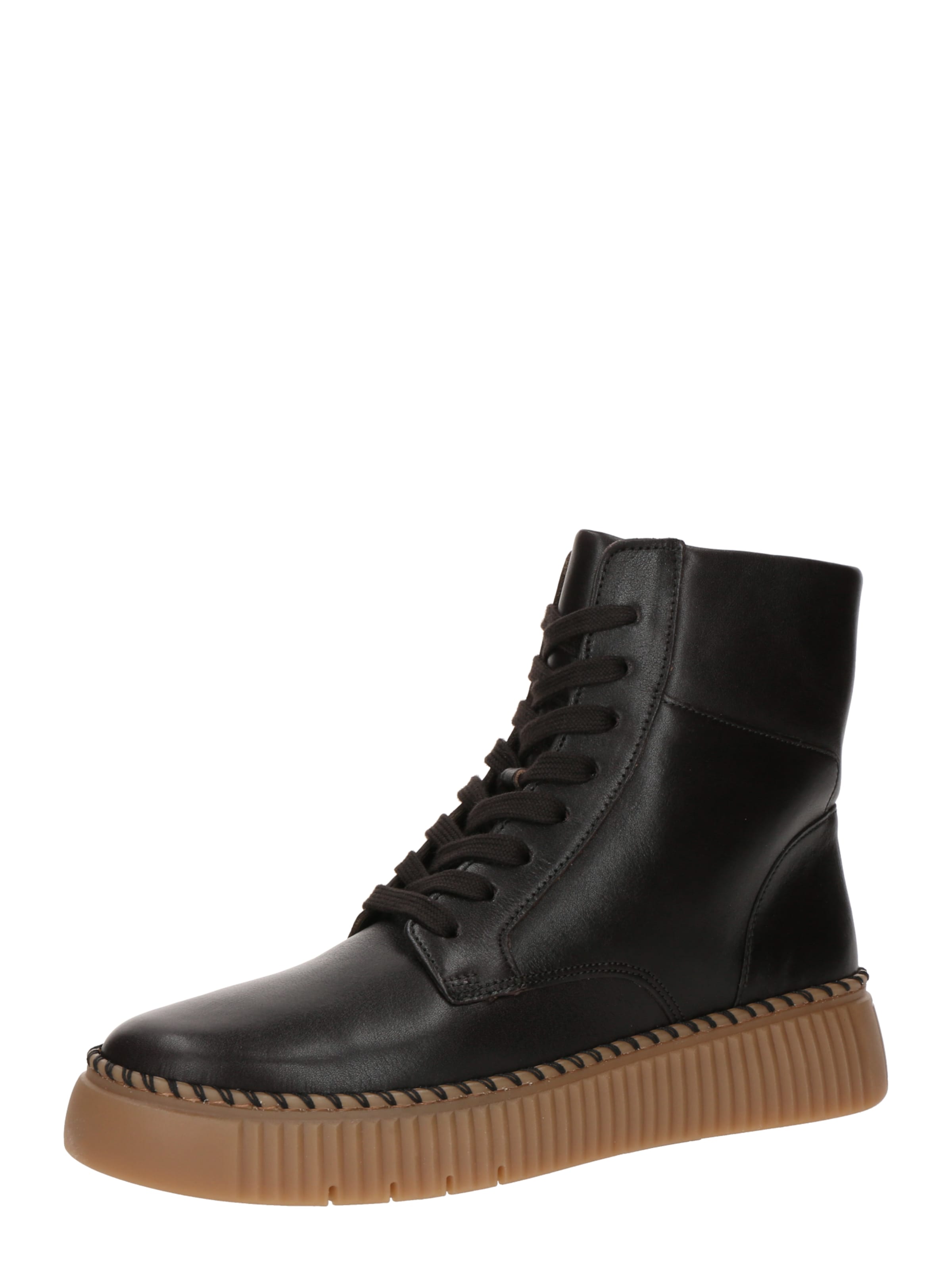 GABOR Lace-up bootie in Brown: front