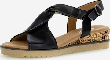 GABOR Sandals in Black: front