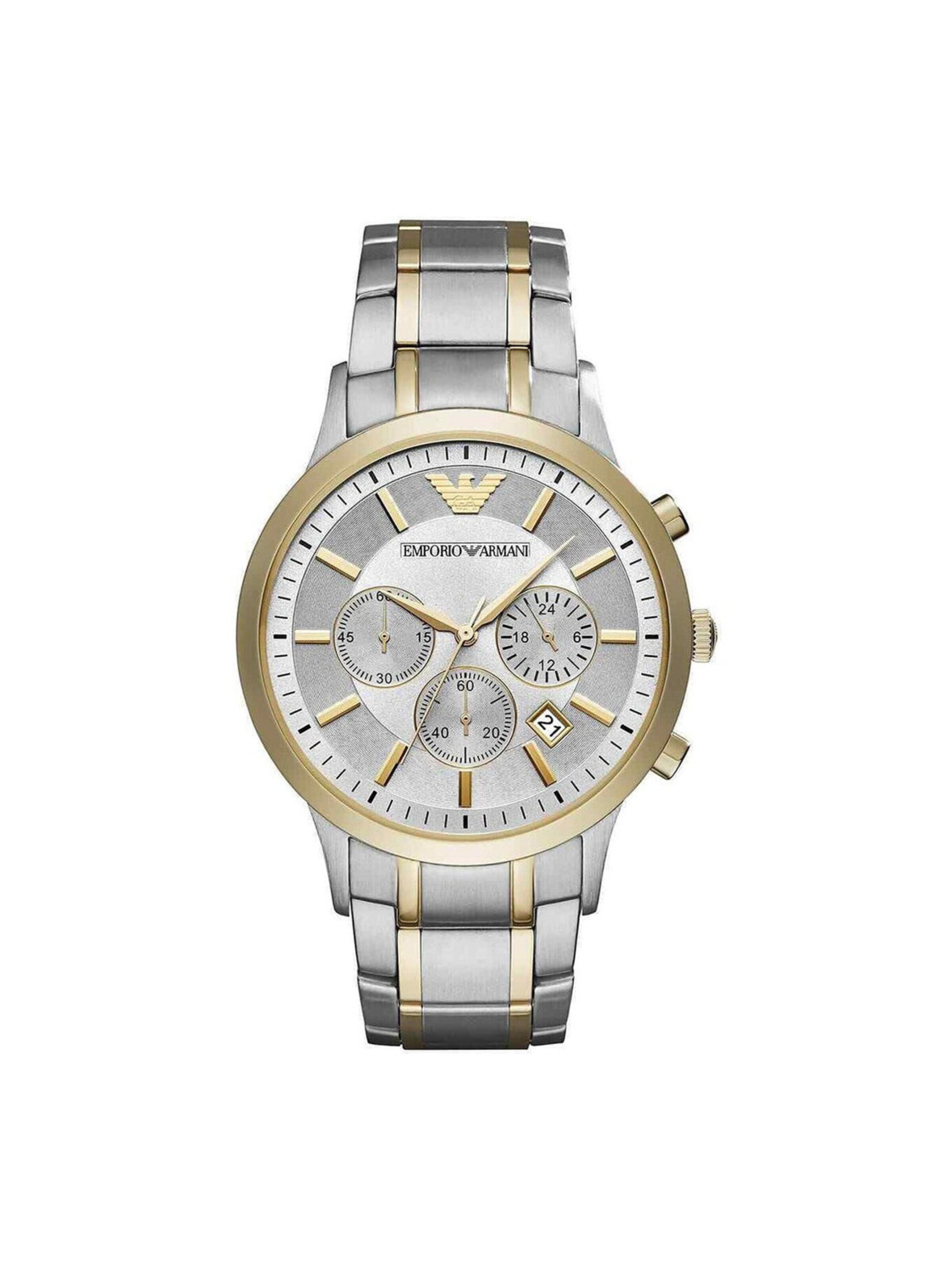 Orologio analogico 'MONTRE HOMME EMPORIO ARMANI Chronographe AR11076' di Emporio Armani in grigio: frontale