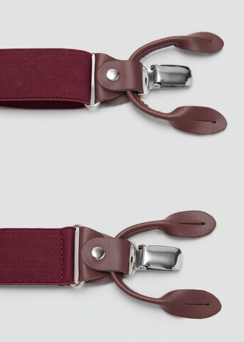MANGO MAN Suspenders in Red
