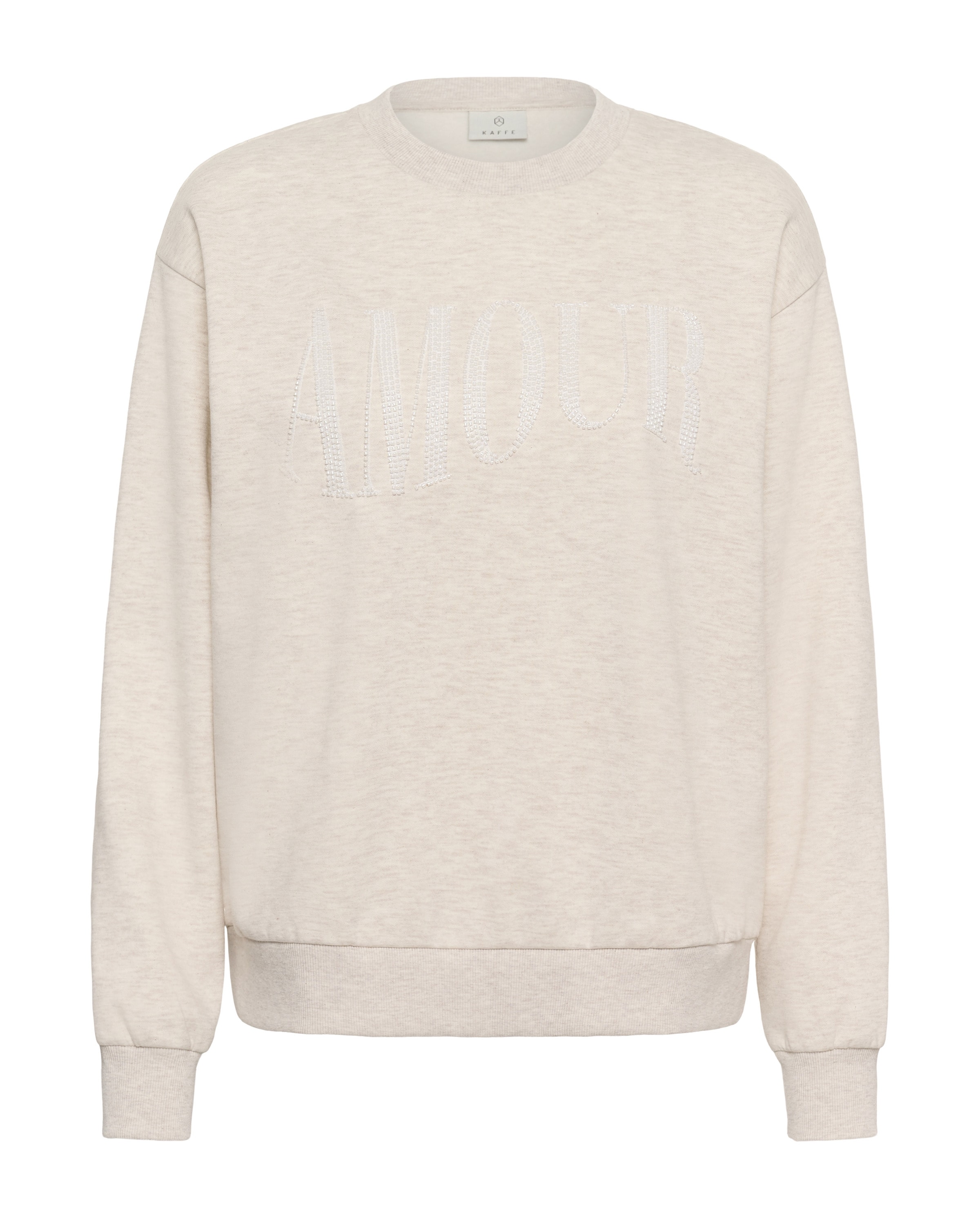 Kaffe Sweatshirt 'KAMelody' in Beige: voorkant