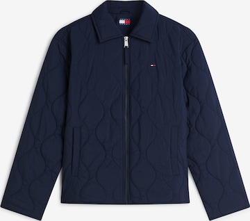 Tommy Jeans Přechodná bunda – modrá: přední strana