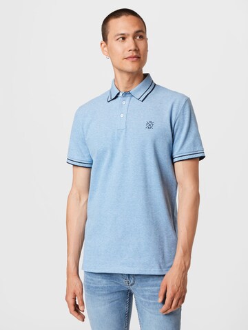 TOM TAILOR Poloshirt in Blau: predná strana