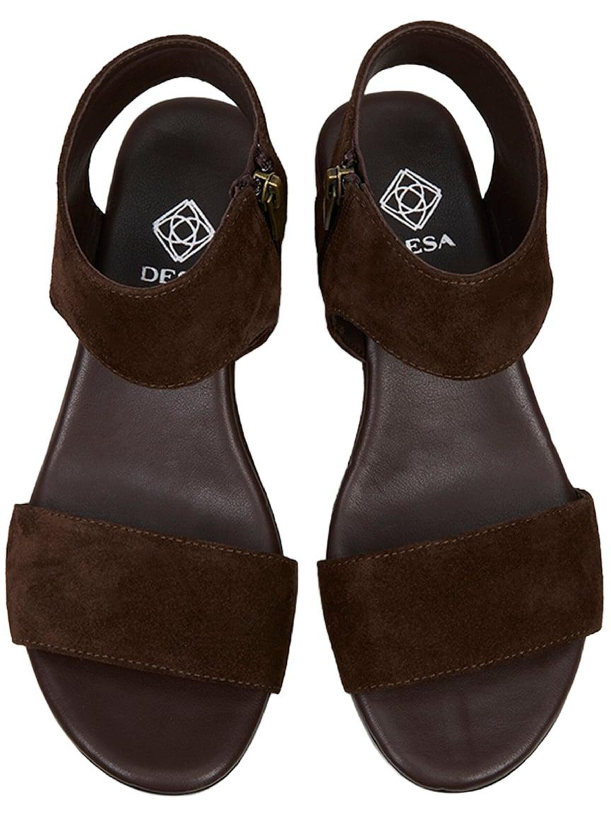 Desa Teenslipper 'Keilsandalen' in Bruin