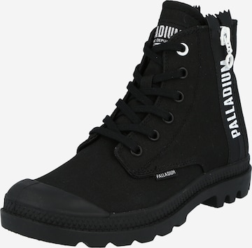 Palladium Lace-Up Ankle Boots 'Pampa 2' in Black: front