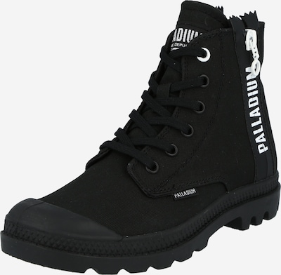 Palladium Lace-up bootie 'PAMPA 2' in black / white, Item view
