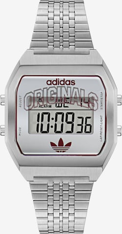 ADIDAS ORIGINALS Digitální hodinky – stříbrná: přední strana