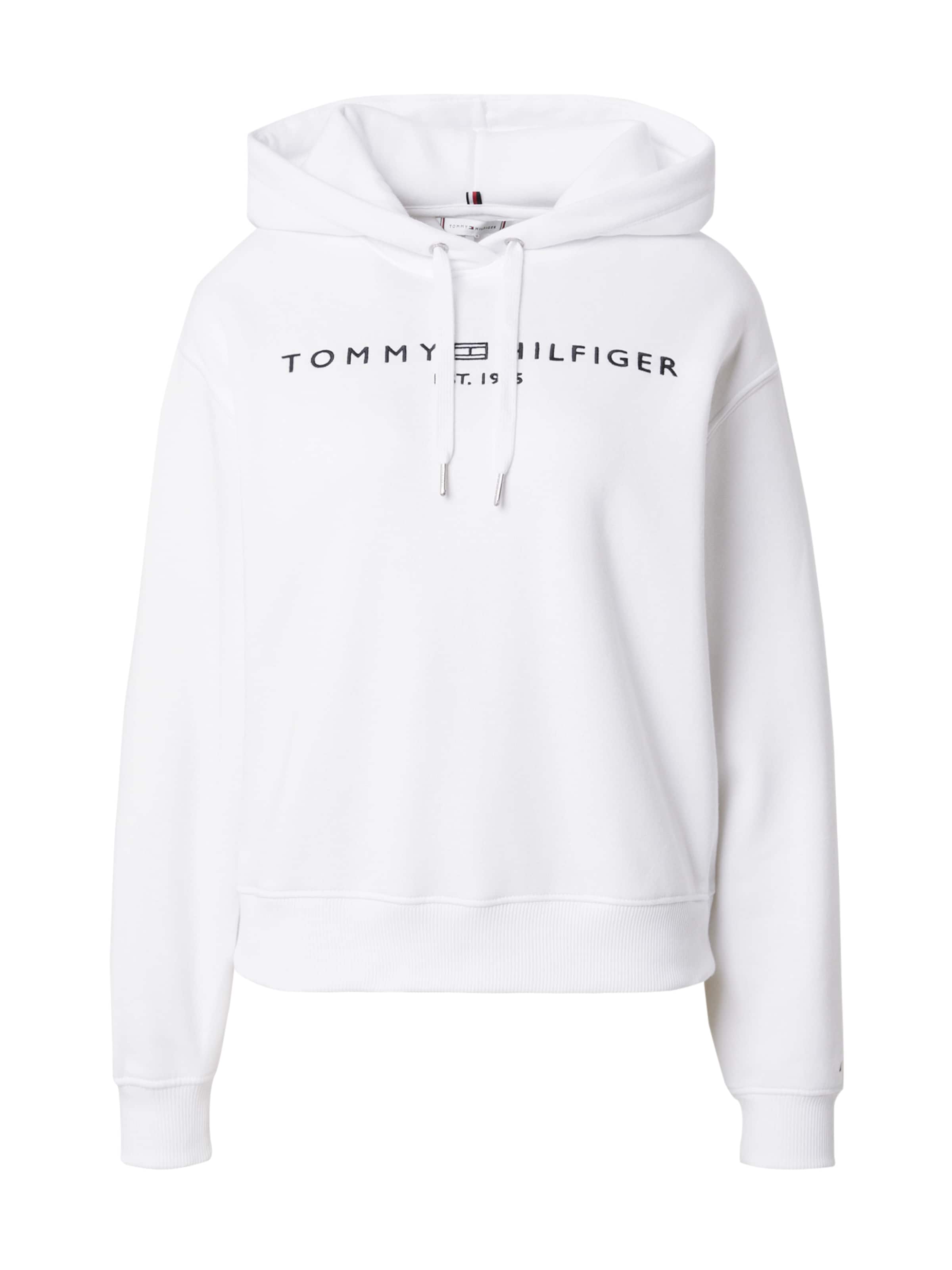 TOMMY HILFIGER Mikina – bílá: přední strana