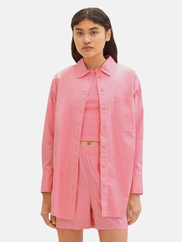 Camicia da donna di TOM TAILOR DENIM in rosa: frontale