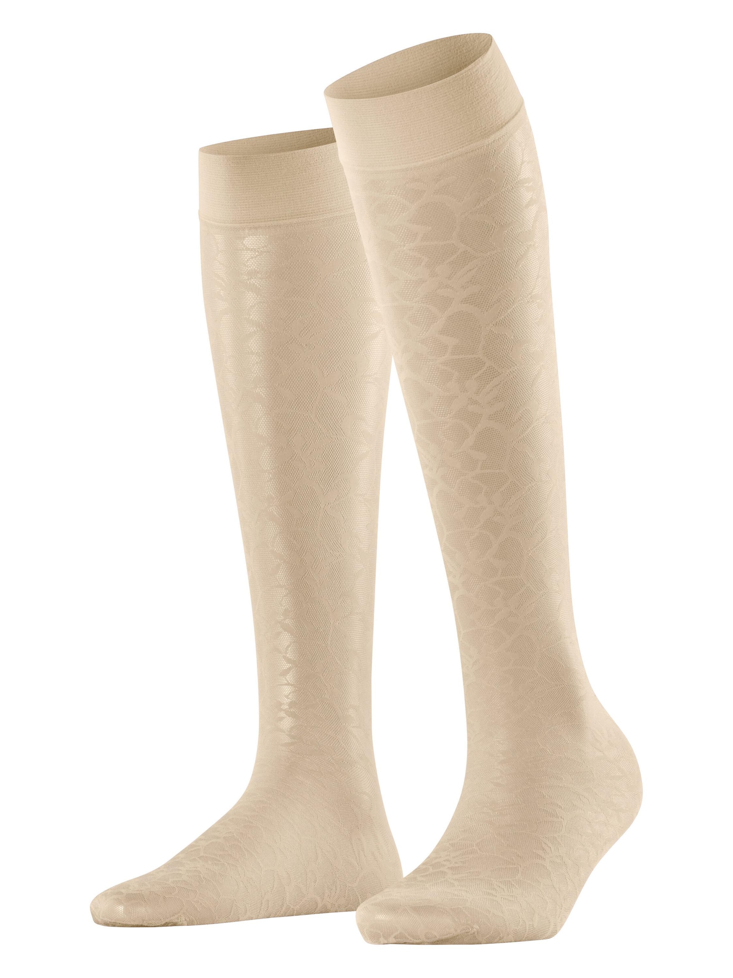 FALKE Overknee Strümpfe 'Soft Spell'‌‌‌‌‌‌‌‌‌‌ in Beige: Vorderseite