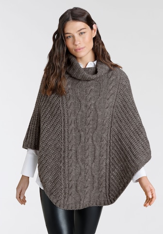 LAURA SCOTT Cape in Brown: front