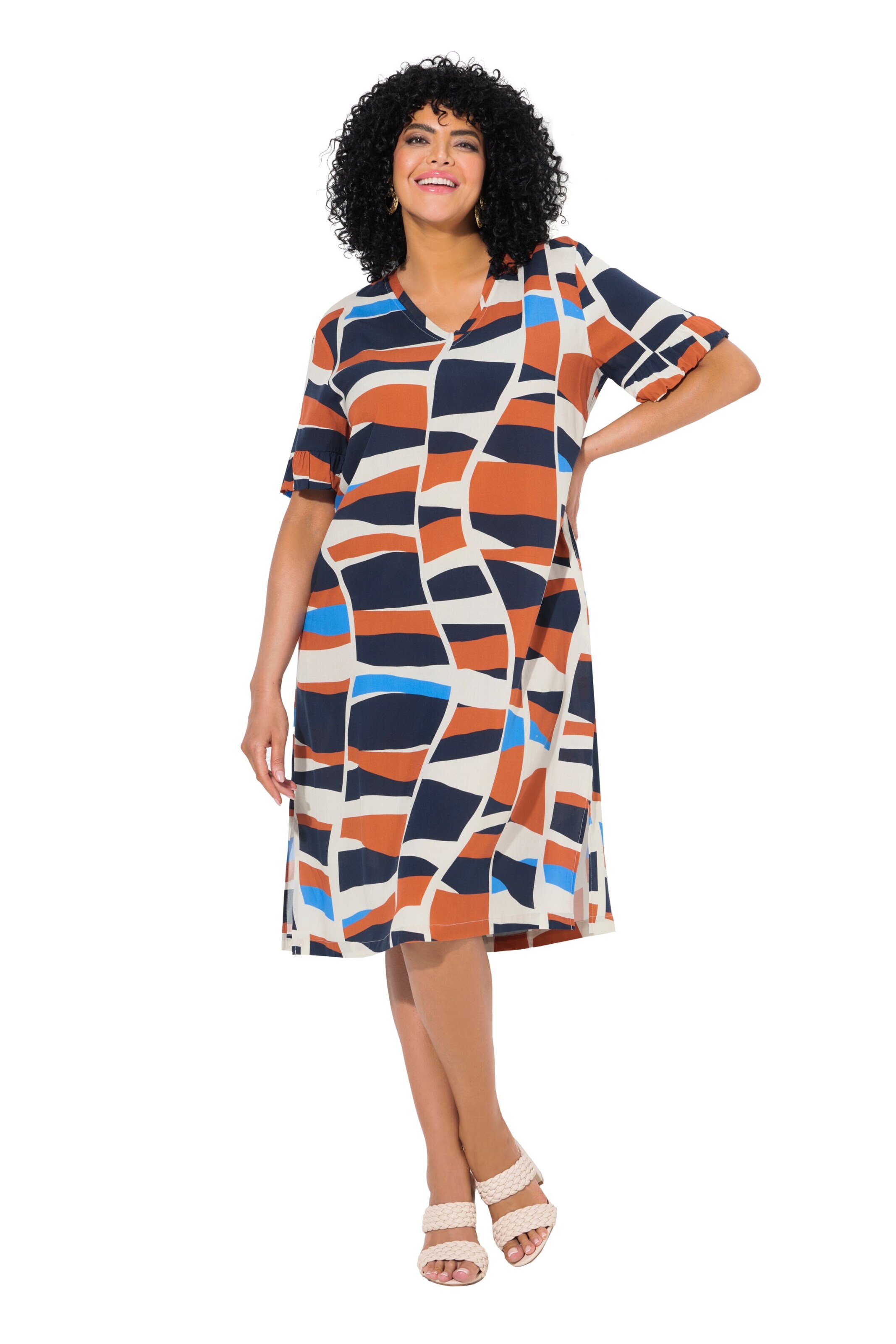 Ulla Popken Kleid in Mischfarben: Vorderseite