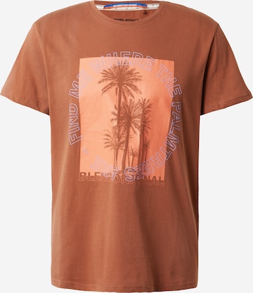 T-Shirt BLEND en marron : devant