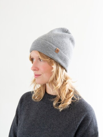 KOPYTO Mütze 'GAZELLE Leichte Wollmütze 100% Merinowolle RWS Unisex' in Grau