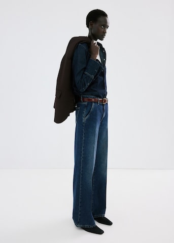MANGO Wide leg Jeans 'Mae' in Blue