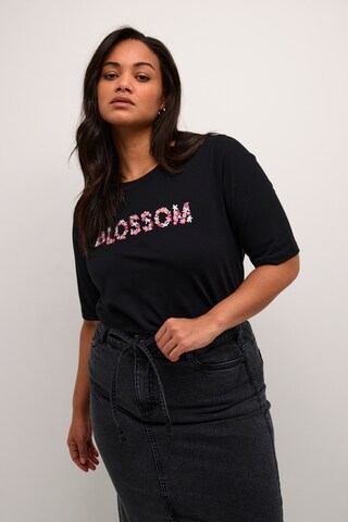 KAFFE CURVE Shirt 'Faya' in Zwart