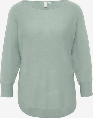 Pull-over QS en vert : devant