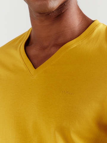 s.Oliver Μπλουζάκι σε κίτρινο