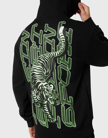 Plein Sport Sweatshirt 'Tiger' in Zwart