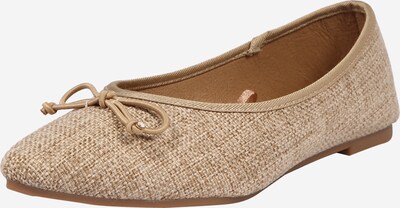 Balerini 'EVELYN' rubi pe bej / gri taupe, Vizualizare produs