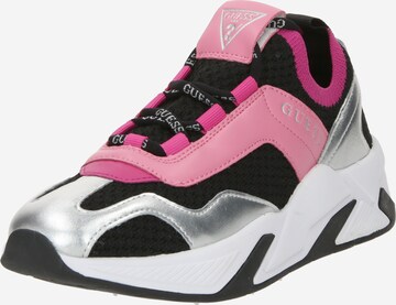 Baskets basses 'GENIVER2' GUESS en noir : devant