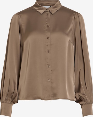 VILA Bluse 'VIEnna Ravenna' in Braun: Vorderseite