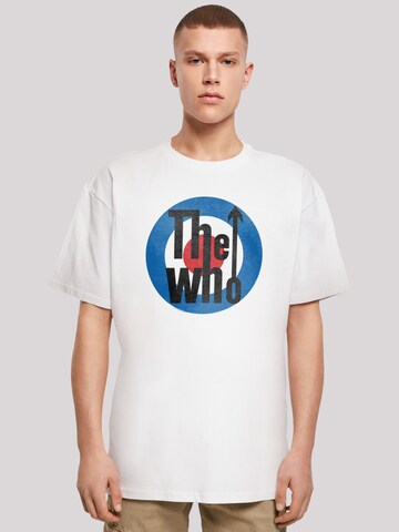 T-Shirt 'The Who Target' F4NT4STIC en blanc : devant