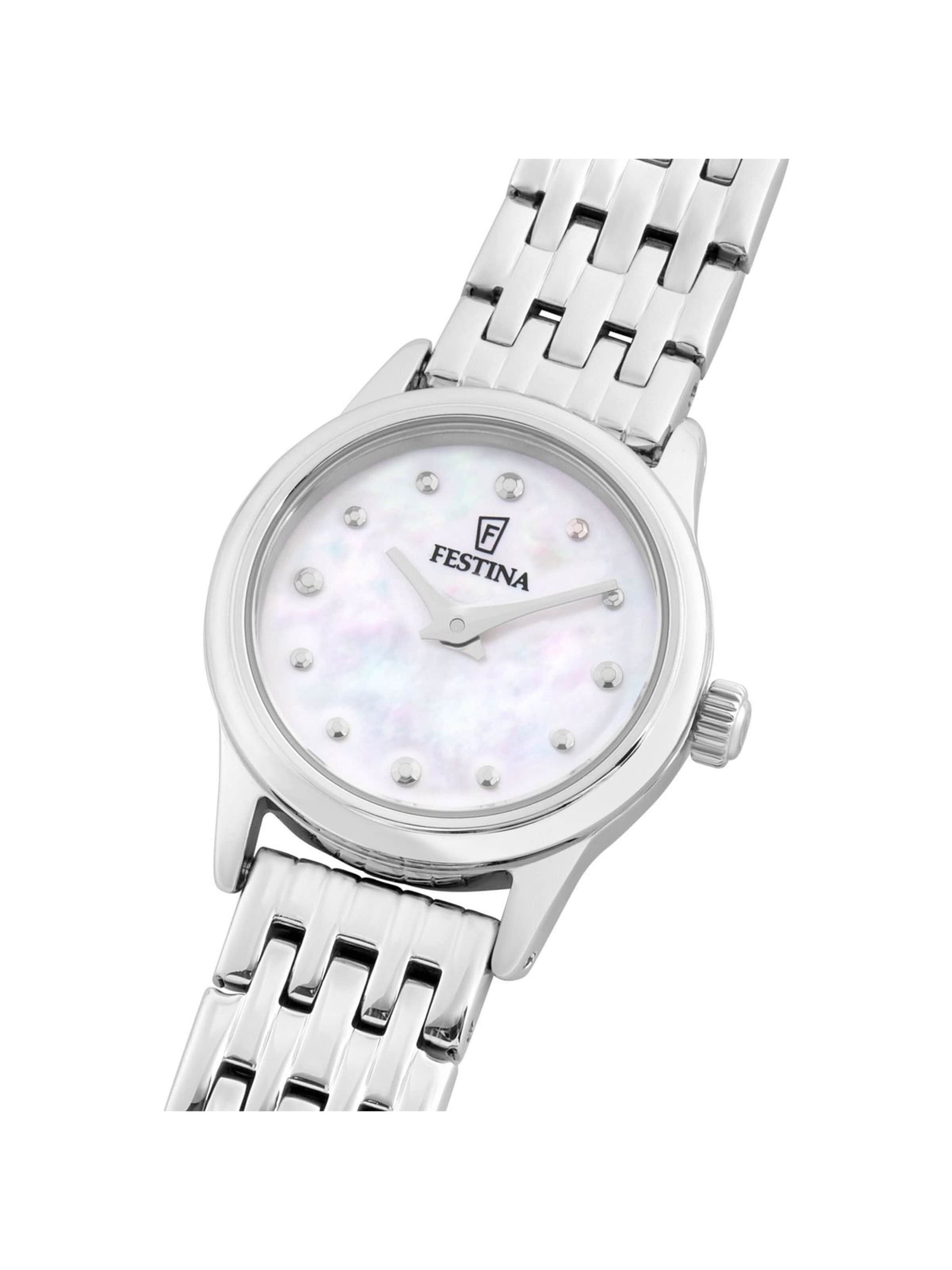 Montre à affichage analogique FESTINA en argent