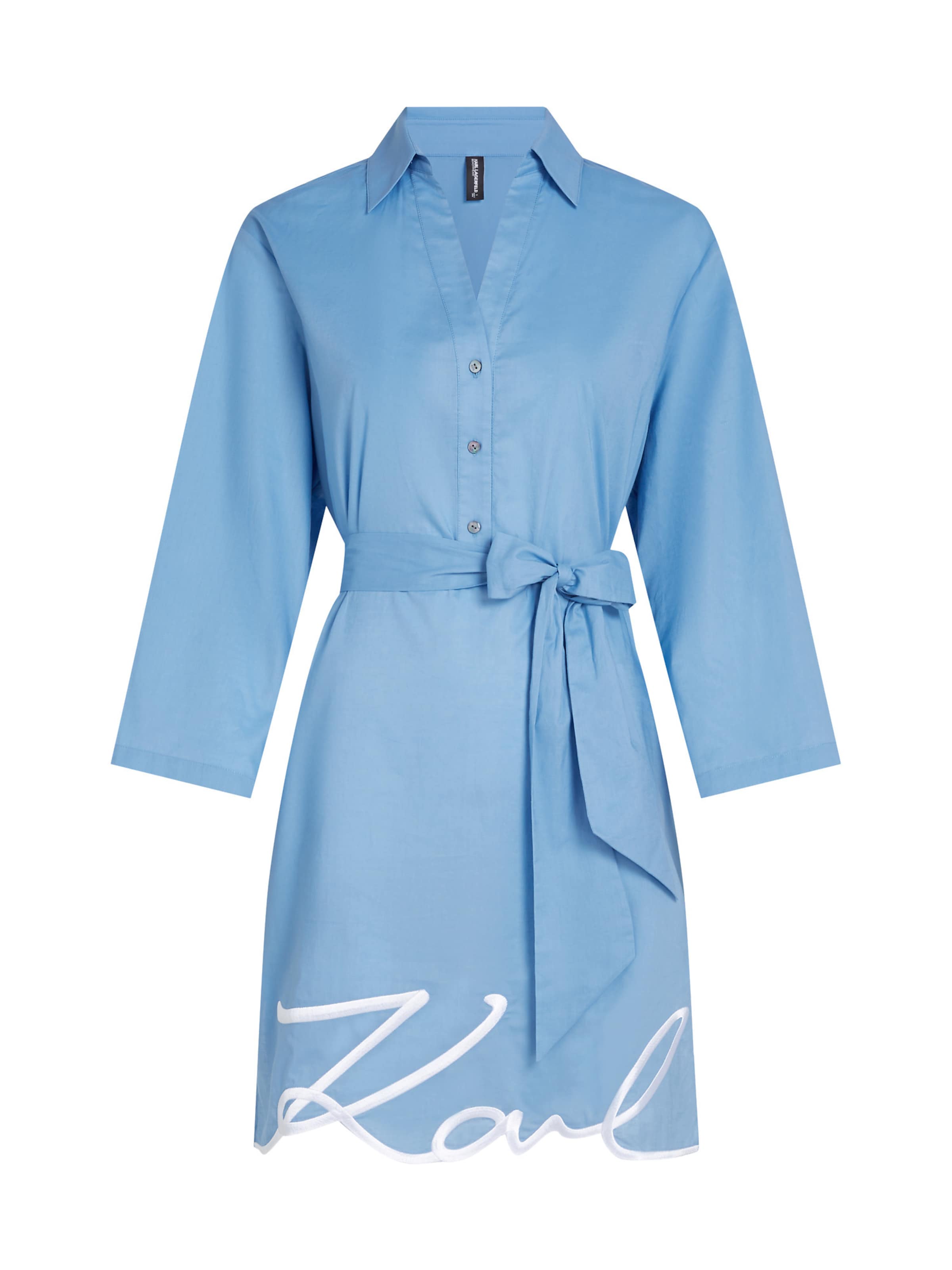 Karl Lagerfeld Beach dress 'Signature' in Blue: front