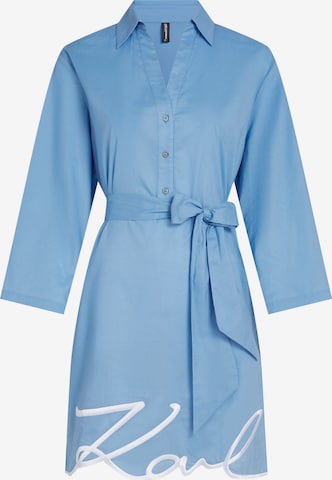 Karl LagerfeldHaljina za plažu 'Signature' - plava boja: prednji dio