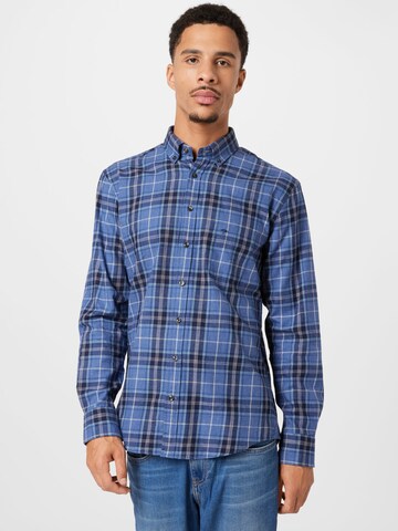 FYNCH-HATTON - Comfort Fit Camisa em azul: frente