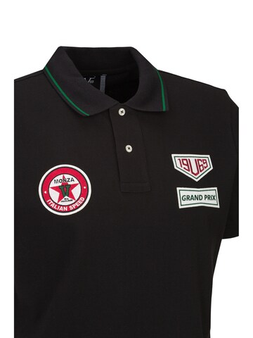 19V69 ITALIA Majica 'Emilio Racing' | črna barva