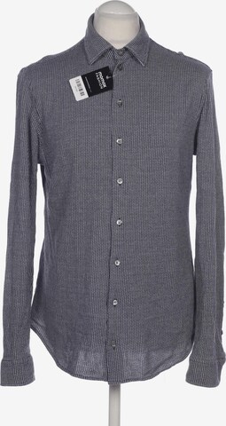 Emporio Armani Button Up Shirt in L in Blue: front